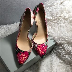 Floral Pattern Heels